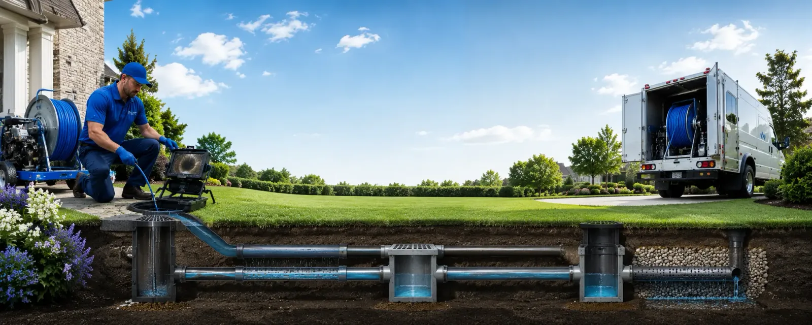 Outdoor drain cleaning information for Labolt, SD